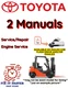 TOYOTA FORKLIFT 3FG60 SERVICE REPAIR SHOP ENGINE MANUAL PDF FILE ON USB
