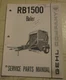 Gehl RB1500 RB 1500 Round Baler Parts Catalog Manual