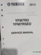 2013 Yamaha YFM7RD YFM700RSED Raptor 700R LIT-11616-26-02  Service Manual BNOS