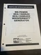 MQ Power DCA-150SSJU-1/2 Multiquip Generator Operation Book Parts Manual Service