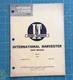 INTERNATIONAL HARVESTER I&T SHOP MANUAL IH-18, SERIES B-275  32 pages