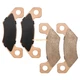 4 Pack Brake Pads for Club Car XRT 950/XRT 1500/XRT 1550 Disc Brake #102714001