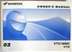 2003 Honda  VTX 1800C/ VTX Owner&rsquo;s Manual 31MCH610/ 00X31-MCH-6100