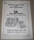 ALLIS CHALMERS HD-7G TRACTOR LOADER SHOVEL OPERATION & MAINTENANCE MANUAL BOOK