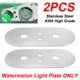 For Kenworth W900L Watermelon Light Plate ONLY 2PCS For Peterbilt 359/379/389