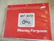 Massey Ferguson MF 3070 Tractor  Parts Book Catalog Manual 09/88 IN PLASTIC