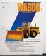 1987 Komatsu WA600-1 Wheel Specifications Construction Sales Brochure