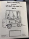 Yale Parts Manual GP050TG, GP060TG, GLP050TG, GLP060TG A875