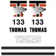 Thomas T133S Decals Stickers New Repro Decal Kit
