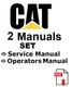 CAT Caterpillar RT50SA Telehandler 8DJ Service Operators Manual PDF USB