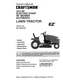 Owner&rsquo;s Manual Sears Craftsman 18.5 HP Lawn Tractor 46&rdquo; Mower- Model 917.272121