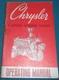 CHRYSLER H-170 H-225 6 CYLINDER ENGINE OPERATION & MAINTENANCE MANUAL BOOK