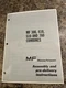 Massey Ferguson Assembly Pre Delivery Instructions Combine MF 300 410 510 760 
