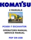 Komatsu PC600-7 Hydraulic Excavator Owners Service Shop Operators Manual PDF