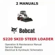 BOBCAT S220 SKID STEER LOADER MANUAL OPERATORS SERVICE REPAIR SHOP OWNERS PDF