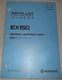 HITACHI EX150 EXCAVATOR EQUIPMENT COMPOENT PARTS BOOK MANUAL S/N 01001-UP