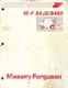 MASSEY FERGUSON MF8450 AND 8460 COMBINE OPERATORS MANUAL