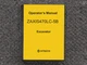 Hitachi Excavator ZAXIS470LC-5B Operator Owner Maintenance Manual