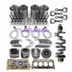 Overhaul Rebuild Kit Crankshaft Rods For Doosan Daewoo Bobcat D24 D24NAP Engine