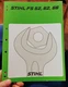 1990s "STIHL"CHAIN SAW SERVICE MANUAL....Models FS 52, 62, 66