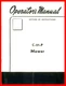 Owner's Manual IH McCormick C-21-P Farmall Super C 2pt Fast Hitch Sickle Mower