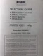 Kohler K321 Engine 14 hp Gas Specifications Manual Lawn Garden Tractor Generator