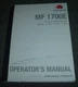 Massey-Ferguson MF1700E Series 1739E Compact Tractor Owner Operator Manual xz