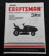 SEARS CRAFTSMAN MODEL 917.252531 LAWN TRACTOR PARTS CATALOG OWNERS MANUAL (1995)