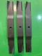 Set 3 blades for Frontier GM1060E/GM2060 60" grooming mower replaces #5BP0006641