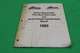 OEM MERCURY 1993 PARTS MICRO FICHE INDEX/BULLETIN SERVICE MANUAL PT# 90-8065379