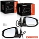 A-Premium Pair Power Mirror Manual Fold Signal for Toyota Highlander 14-19 6pin