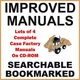 Case 590 Super L 590SL SERVICE OPERATORS PARTS ENGINE Repair Manual 4 Manuals CD