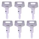 6X New Ignition Keys For 1700100023 Takeuchi TL130 TL150 TB125 TB135 TB145 TB175