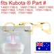 for Kubota Inlet Manifold Gasket M4900DT-CAB M4900SU M4900SUDT M5700 M5700-CAB