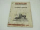 Hesston 6455 Windrower Tractor Operator's Manual