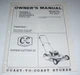COAST-TO-COAST LAWN MOWER SUPER CUTTER 22 481-0214 OWNER'S OPERATING MANUAL
