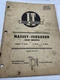Vtg I&T Shop Tractor Shop Manual #MF-27 Massey-Ferguson Models MF135 MF150 MF165