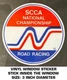 SCCA NATIONAL CHAMPIONSHIP ROAD RACING WINDOW VINYL DECAL STICKER-VINTAGE RACING
