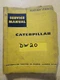 CAT Caterpillar DW20 Tractor Service Manual