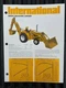 Original Vintage IH International Harvester 3600 A Backhoe Loader flyer