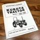 Operators Manual for Kubota L2650 L2950 L3450 L3650 Tractor Owners Maintenance