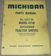 CLARK MICHIGAN 475B WHEEL LOADER PARTS MANUAL BOOK CATALOG