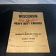 Wisconsin Air Cooled Heavy Duty Engines Instruction Book Parts List Model TR-10D