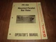 Gehl PR 450 Mounted Parallel Bar Rake Operators Manual Form No. 904078