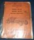 ALLIS CHALMERS AD-30 AD-40 MOTOR GRADER PARTS MANUAL BOOK