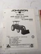 JOHNSON OWNERS MANUAL TRACTOR LOADER MODEL 30 JOHN DEERE JD 850 950 B400
