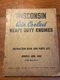 Wisconsin ABN AKN 1-cy Engine Instruction Book Manual MM-253-a