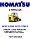 KOMATSU SK815-5NA SKID STEER OPERATORS SERVICE ENGINE SHOP MANUAL PDF USB