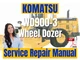 Komatsu Wheel Dozer WD900-3 Service Repair Manual