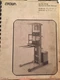 Crown Series SP48 Service And Parts Manual 30SP48TT Crown Order Picker